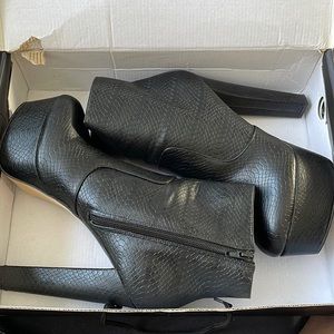 Leather Platform Boots